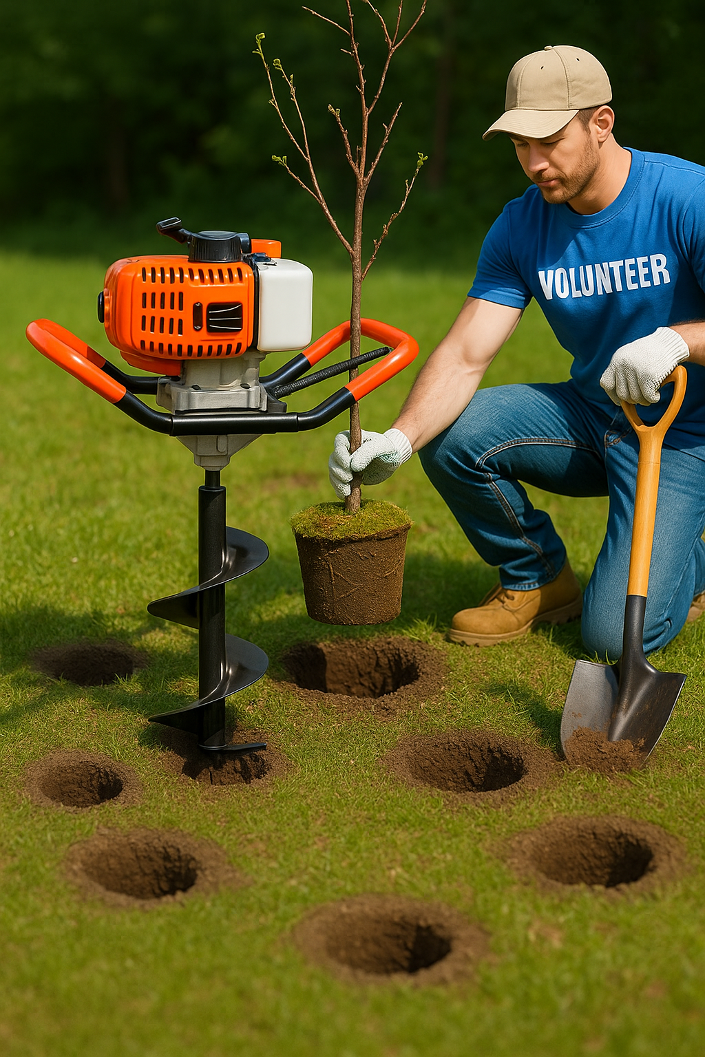 Earth Auger Machine । মাটি গর্ত করার মেশিন